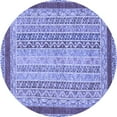 thumbnail image 1 of Ahgly Company Machine Washable Indoor Round Oriental Blue Modern Area Rugs, 8' Round, 1 of 4