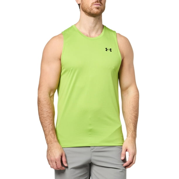 Camiseta sin mangas Under Armour Tech X-Small Green Vibe /White para mujer