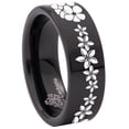 thumbnail image 6 of Plumeria Tungsten Carbide Ring, 6 of 9