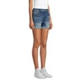 thumbnail image 6 of Time and Tru Women's Mid Rise Rolled Cuff 4" Denim Short, 6 of 6