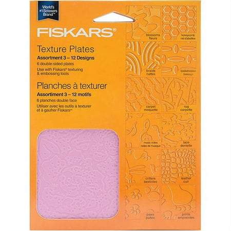 Texture Plate Double-Sided Assortment III 6/Pkg-12 Designs