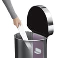 thumbnail image 2 of simplehuman 45 Liter /11.9 Gallon Semi-Round Motion Sensor Can, Black Stainless Steel, 2 of 5