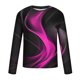 thumbnail image 4 of Blusas y camisas de manga larga con cuello redondo para hombre, blusa informal de manga larga con cuello redondo y estampado., 4 of 5