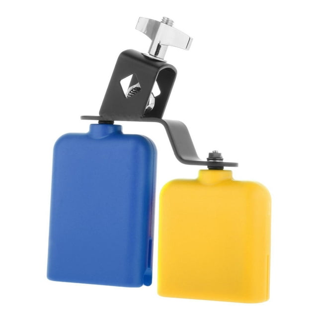 lionlar Cattlebell Drum Noisemaker Percussion Instrument Cowbell Double Mounted Bell Set F