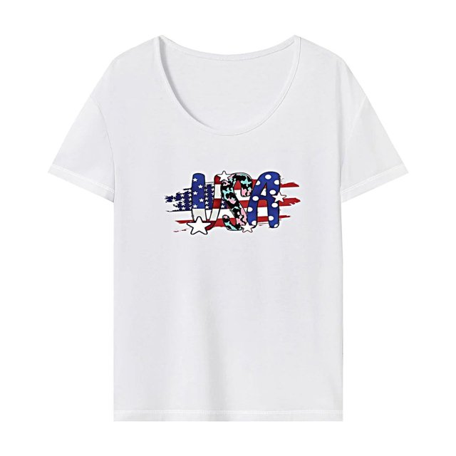 Camiseta de mujer de verano con cuello redondo y manga corta para viaje, senderismo, regalo para mujer M