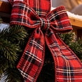 thumbnail image 4 of Plaid Christmas Ribbon 2.5 Inch x 10 Yards , Wired Edge Holiday Tree Ribbon for Christmas Tree, Garland, Wreaths, Bows, Gift Wrapping and Decor, 4 of 7
