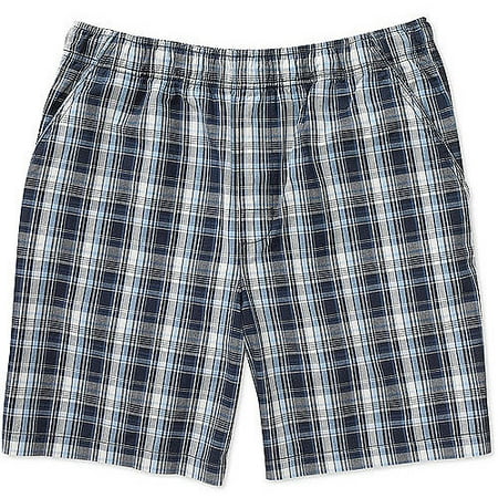 Puritan - Men's Plaid Pull-On Shorts - Walmart.com