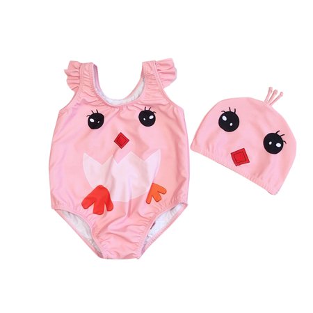 

Binmer Toddler Baby Boys Girls Cartoon Swimwear Swimsuit Beach Romper Clothes