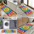 thumbnail image 6 of Colorful Rainbow Tie Dye Spiral Pattern Kitchen Rug Mat,Kitchen Runner Rugs Non Skid Washable,Decorative Kitchen Floor Mats for Kitchen,Sink,Laundry,17"x47.2", 6 of 7