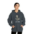 thumbnail image 6 of Skeleton Thumbs Up I'm Fine Hoodie Unisex Heavy Blend™ Hooded Sweatshirt, 6 of 9