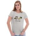 thumbnail image 3 of Sad Diet Food Want Ice Cream Adult Womens Slim Fit Graphic Tee Brisco Brands S, 3 of 5