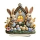 thumbnail image 1 of Adorno de escritorio para fiesta de Pascua con dos lindos conejos de Alecs, resistente al agua y duradero., 1 of 6