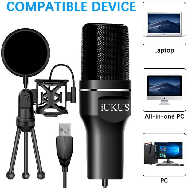 axGear IUKUS USB Microphone PC Microphone USB Condenser Recording
