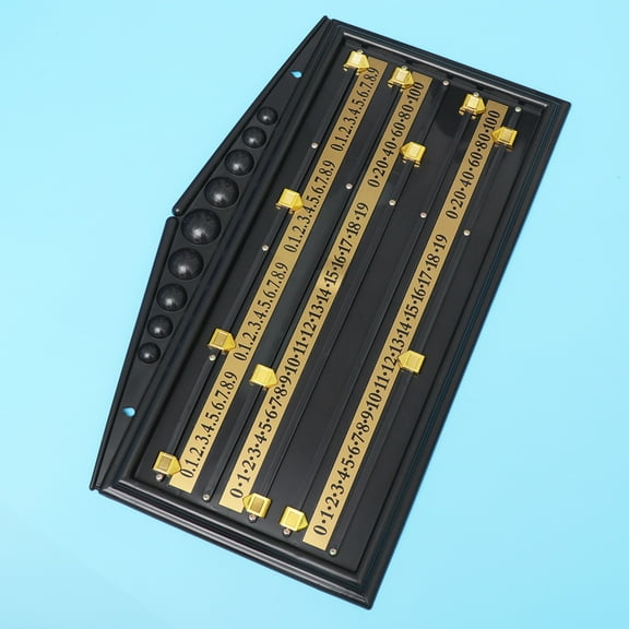 BESTOYARD Lightweight Black Plastic Snooker Scoreboard Ideal for Practice and Professional Games