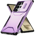 thumbnail image 7 of for Samsung Galaxy S24 Ultra Rugged Case with Camera Lens Sliding Cover, Heavy Duty PC Protective Shockproof Cover with Slide Camera Cover Upgraded Drop Resistant Case for Galaxy S24 Ultra, Purple, 7 of 7