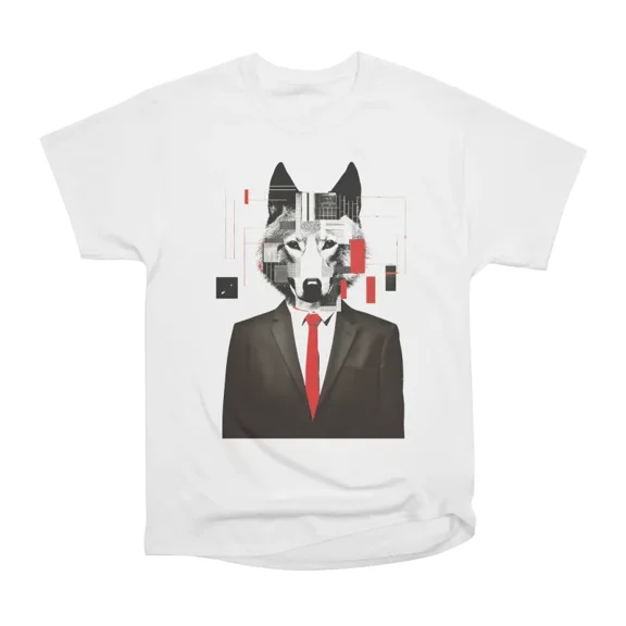 Wallstreet Wolf T-Shirt Tee Gift For Him Merch For Her Apparel For Friend