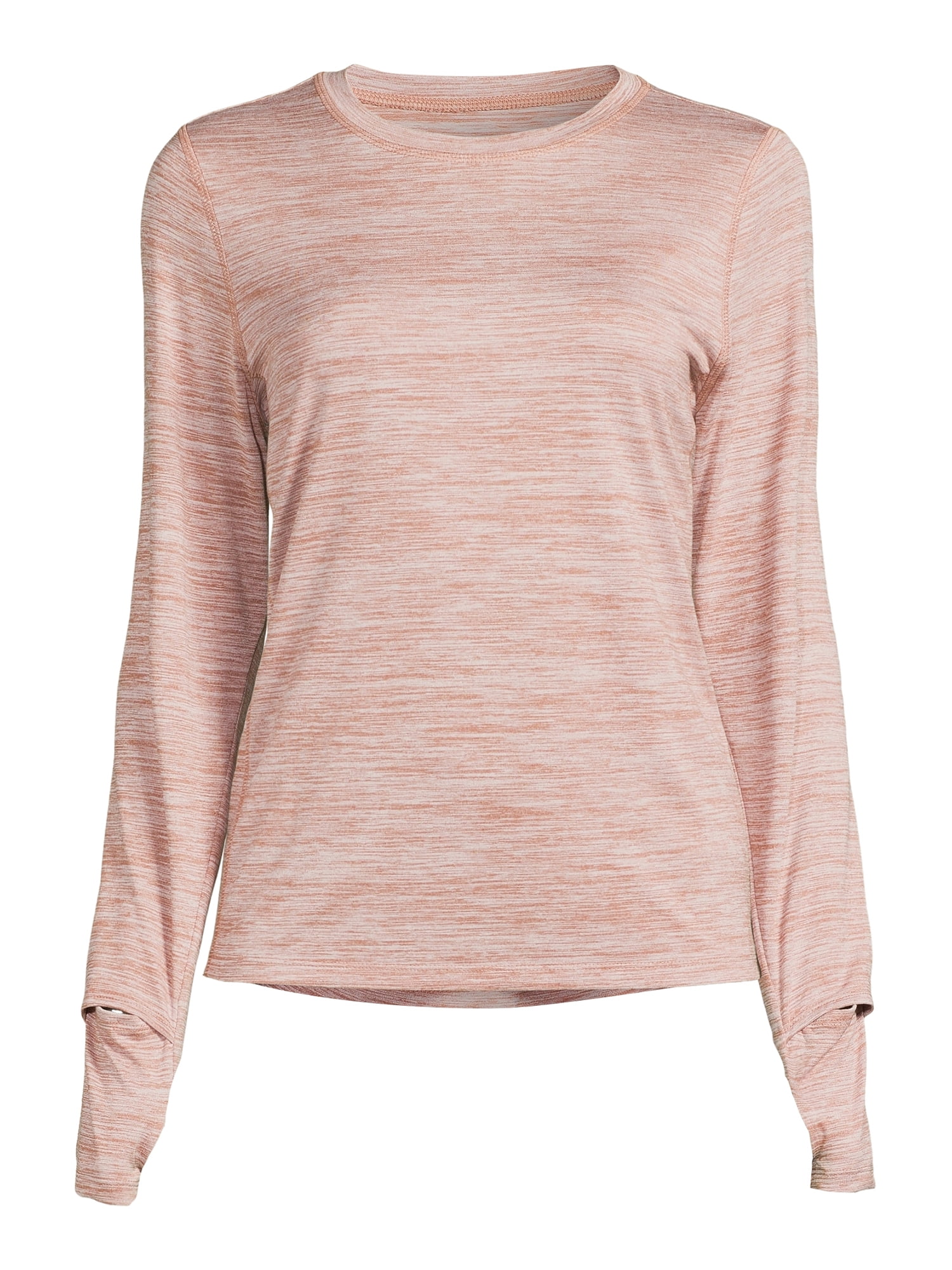 Athletic Works Women's Active Long Sleeve T-Shirt with Side Pocket, Sizes XS-XXL