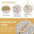 thumbnail image 6 of 20-Ring Gold LED Chandelier for High Ceilings, 157" Adjustable Height Modern Light Fixture with Remote Dimmable & 3 Color Temps for Foyer Staircase Living Room Entryway, 6 of 9