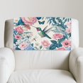 thumbnail image 3 of Xixirimido Hummingbird Butterfly Dragonfly Floral Pattern Headrest Cover for Recliner Chair Leather Sofa Headrest Cover Head Protector Furniture Protector for Recliner Sofa Slipcovers, 1Pcs, 3 of 7