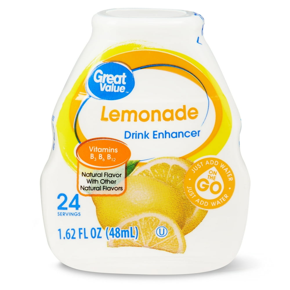 Great Value Liquid Drink Enhancer, Lemonade, 1.62 Fl Oz