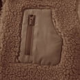 thumbnail image 6 of KAUOD Girls Fuzzy Mock Neck Vest Zip up Winter Fleece Sleeveless Coats Front Zipper Pockets Plush Outwear Vest Padded Warm, 6 of 6