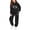 1-black, variant on LNMQLPDBS Baby Girls Graphic Hoodie Set Toddler Heart Sweatshirt Kids Pullover with Kangaroo Pocket and Relaxed Fit Jogger Pants Tween Casual 2 Piece Outfit for School Sports Daily Wear