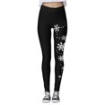 thumbnail image 4 of NIEWTR 2024 Women's Christmas Leggings , High Waist Workout Bootleg Yoga Pants Tummy Control 4 Way Stretch Pants(M,Black), 4 of 4