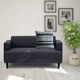 thumbnail image 2 of Ox Bay Diamond Stripe Textured Throw Pillow, 20" x 20", Blue / Ivory, 2 of 8