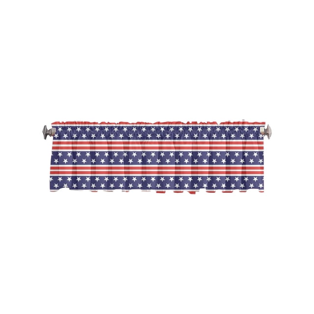 Cortinas para la Sala de Estar Cortinas para la Sala de Estar con Patrones de Bandera con Estrellas Y Rayas Semitransparentes, Usadas para Ojos Banderas para la Habitación