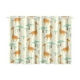 thumbnail image 2 of CADecor Cute Cartoon Giraffe Pattern Print Window Treatment Panel Curtains Window Curtain Kitchen Curtain,Two Piece 26x39 Inches, 2 of 4