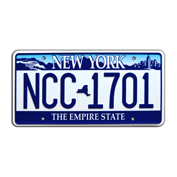 Heroes | George Takei | NCC 1701 | Metal Stamped License Plate