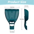 thumbnail image 3 of ZTTD Leaf Scoops Hand Rakes, Leaf Collector, Leaf Scoops, Hand Rake, 1 Pair Lightweight, Durable Grabber Tool for Scooping Up Leaves, Spreading Mulch, Gardening, and Yard Work, Green, 3 of 6