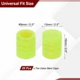 thumbnail image 2 of Uxcell Tire Valve Stem Caps, Car Wheel Valve Cap Universal Air Valve Cover Vehicle Exterior Accessories Yellow, 2 of 6