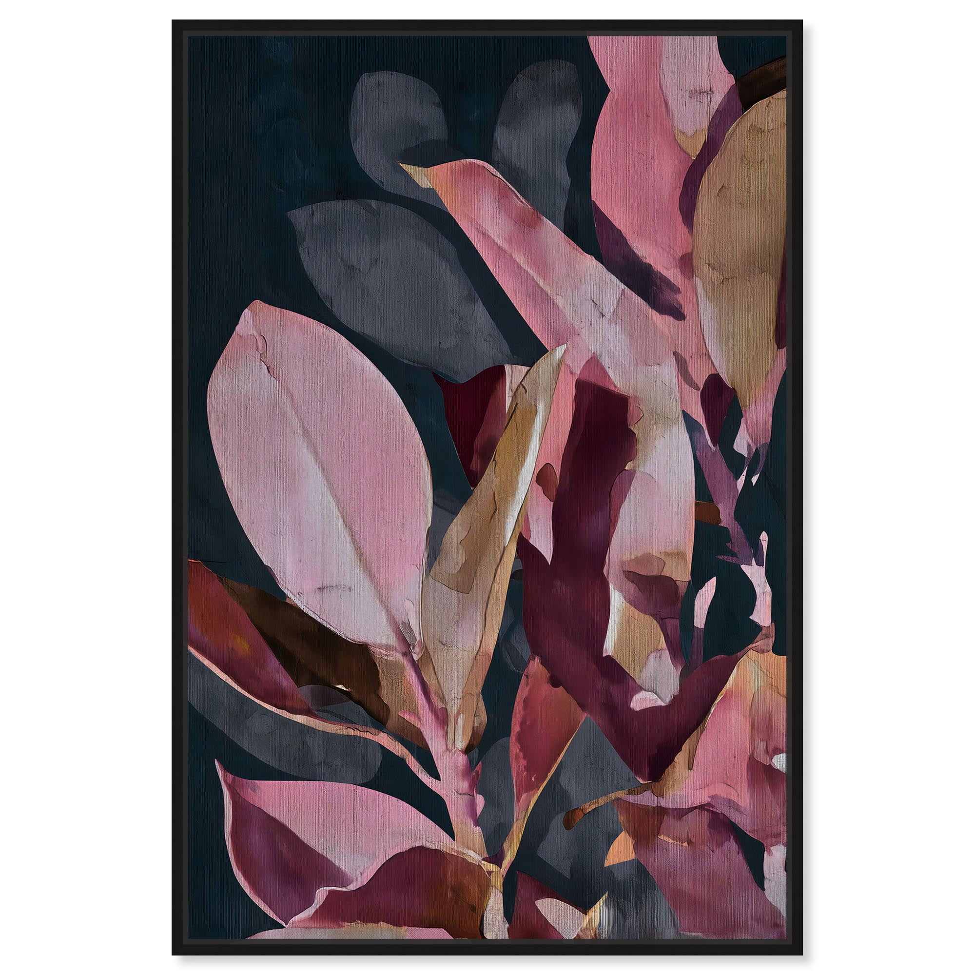 Leaf Lore Lullaby Canvas Natures Art Prints by Art Remedy Black Frame 20 x 30