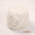 thumbnail image 1 of Zhuge Hilo de chenilla grueso para tejer voluminosos y esponjosos, hilo de chenilla, hilo de felpa suave, 100 g, blanco oscuro, 1 of 4