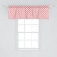 thumbnail image 2 of Ambesonne Pink Polka Dots Window Valance, Spots Plain, 42" x 18", Pale Pink and Rose, 2 of 3