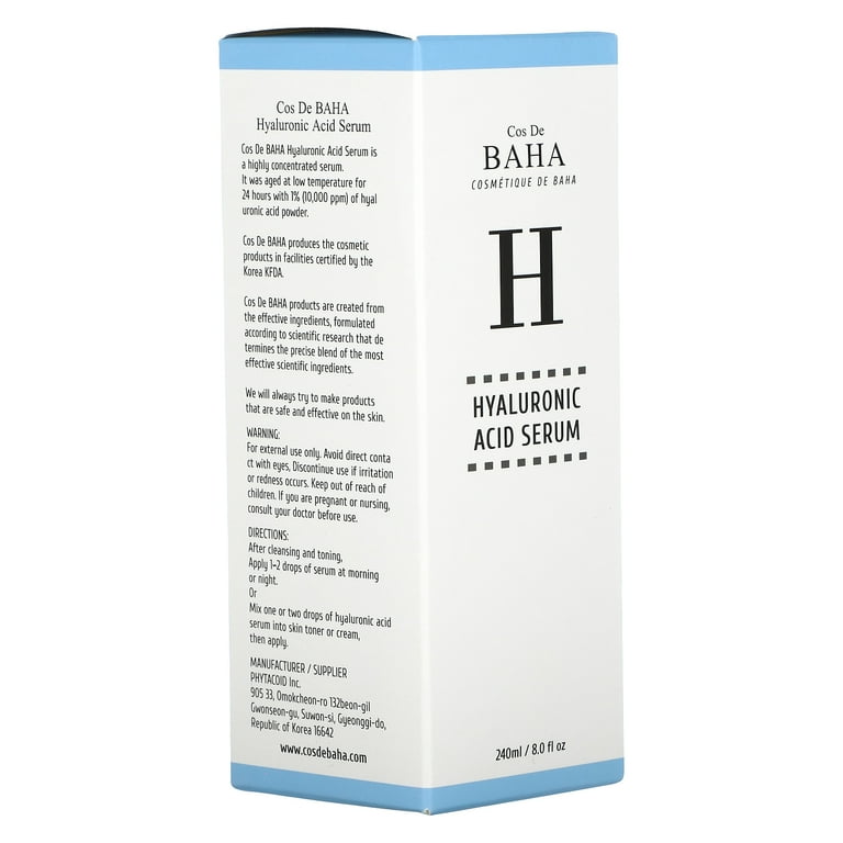 Sérum Cos De BAHA SH à La Mucine D'escargot Et Acide Hyaluronique - Soin Quotidien, Neuf
