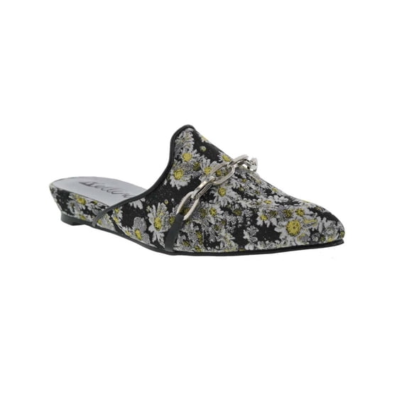 Bellini Fluent Women Slip-on Mule Shoes In Black Floral Print