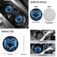thumbnail image 5 of Renewold Dolphin Flower Blue Car Accessories Set 12 Pcs, Universal Car Seat Covers Steering Wheel Cover Seat Belt Pad Armrest Cover Coasters Handbrake Gear Shift Cover Car Accessories Fit Most Cars, 5 of 7