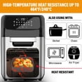 thumbnail image 3 of 1/2 Pack Rectangle Air Fryer Silicone Pots, Reusable Silicone Air Fryer Basket, Food Safe Air Fryers Oven Accessories, Replacement Of Parchment Paper, 3 of 7