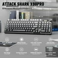 thumbnail image 2 of ATTACK SHARK X98PRO Wireless Gaming Keyboard 99 Keys Wireless Mechanical Keyboard with LED Color Display & Number Pad, 2 of 9