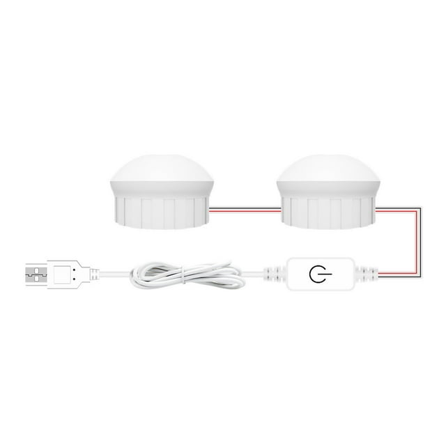 10 Ampoules Miroir à DEL Ampoule de Maquillage USB Lampe Miroir Rétroéclairée Éclairage de Coiffeuse à DEL Lumières de Maquillage à Intensité Réglable, Utilisation Grand