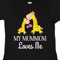 thumbnail image 4 of Inktastic Mommom Loves Me Childs Giraffe Boys or Girls Baby Bodysuit, 4 of 5