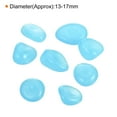 thumbnail image 2 of Uxcell 600Pack Glow Rocks 13-17mm Decoration Pebbles Luminous Stones Decor Sky Blue, 2 of 6