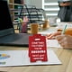 thumbnail image 5 of Divertido letrero de escritorio de oficina | Recordatorio de acrílico motivacional rojo | Decoración inspiradora con frases alentadoras para los compañeros de trabajo | 10x16cm | Placa extenible, 5 of 6