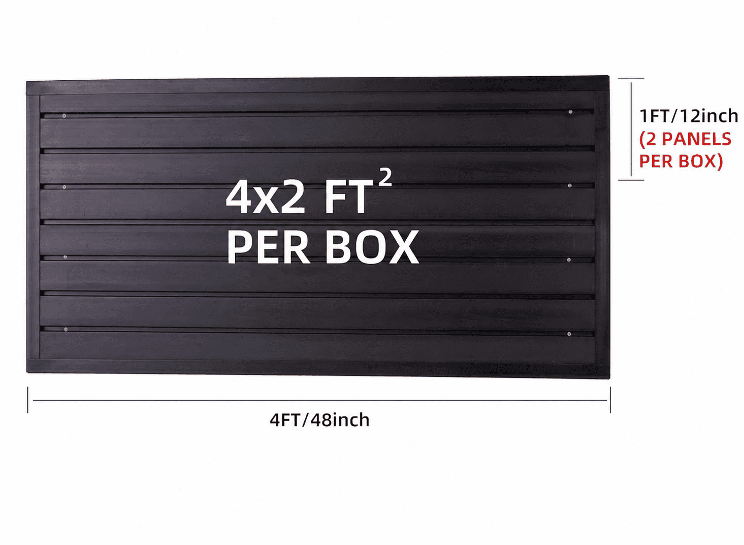 Hyper Tough Slatwall Panel Set, 48" x 12", 2-Pack, 2 ft x 4 ft Garage Wall Storage Panels for Tools, Hooks & Accessories