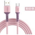 thumbnail image 1 of Charging Cable Mobile Phone 5A Charging Cord TPE Outer TPE charging cable Layer Copper Wire USB Cable, Pink, 1m, Type-c, 1 of 1