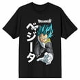 thumbnail image 6 of Dragon Ball Super Saiyan Vegeta Men's Black T-shirt-4XL, 6 of 7