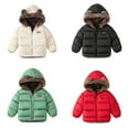 thumbnail image 4 of Toddler Boys Girls Winter Coat Hooded Jacket Thicken Windproof Zipper Warm Outwear 1-6Y, 4 of 4