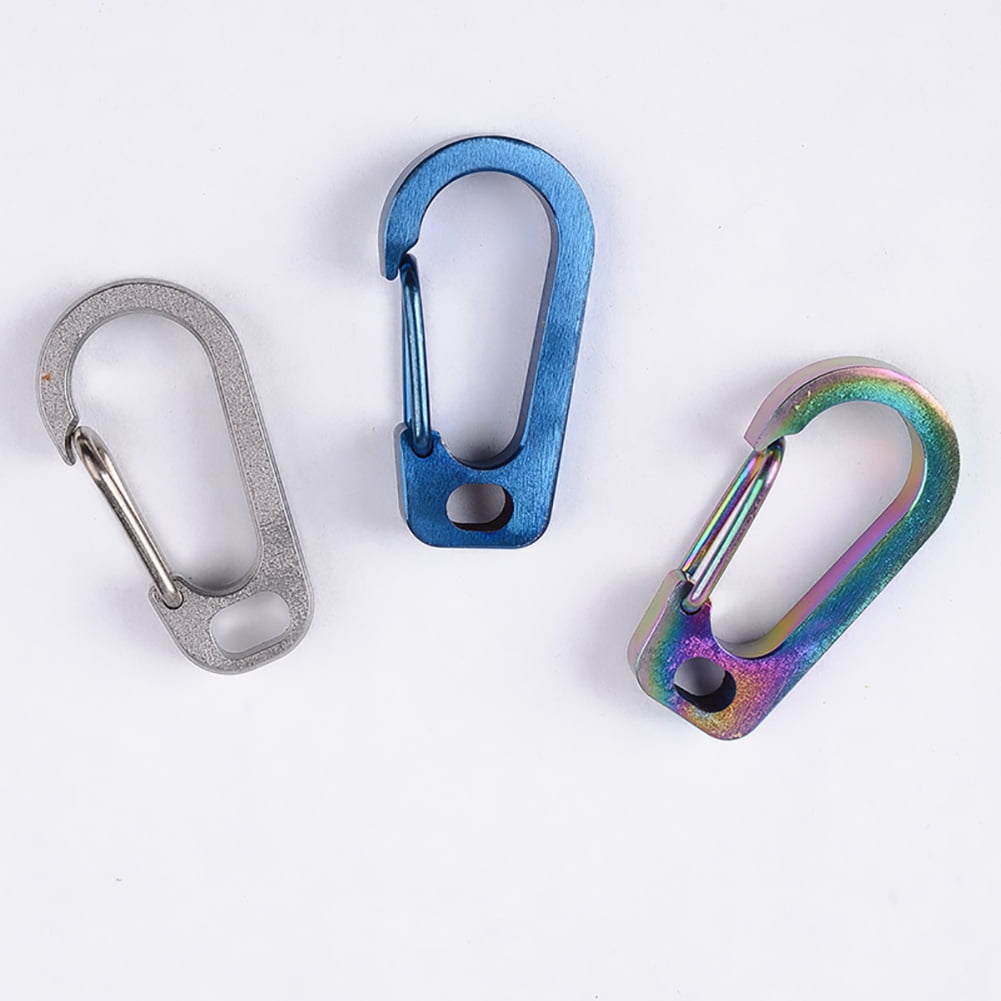 1pc Carabiner Keychain Waist Clip Anti-lost Hanger Natural New 